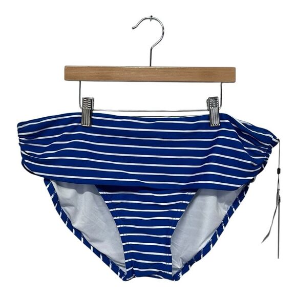 NWT Tommy Hilfiger | Women's Striped Fold Over Swim Bottom XXL - Picture 3 of 8